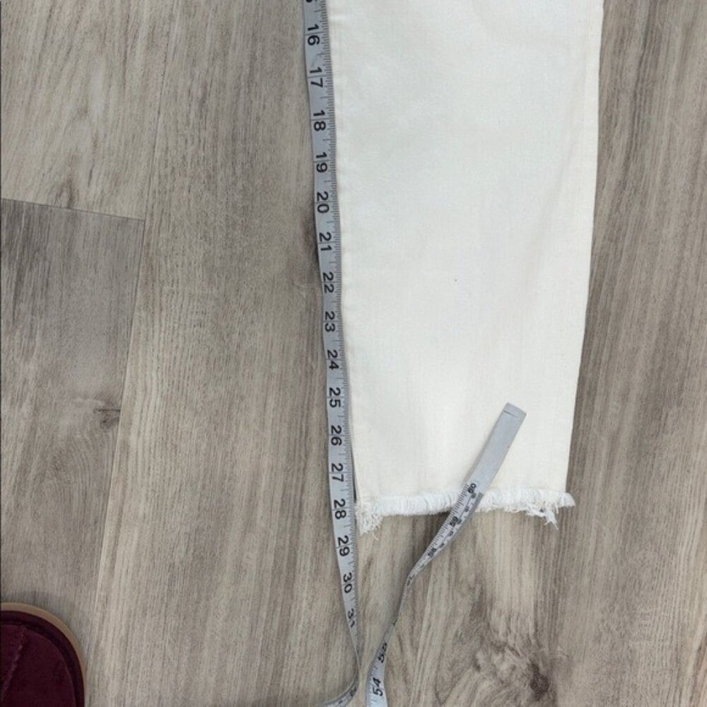 Abercrombie & Fitch mid rise super skinny ANKLE White Jeans size 32 NWT STRETCH - Picture 7 of 11
